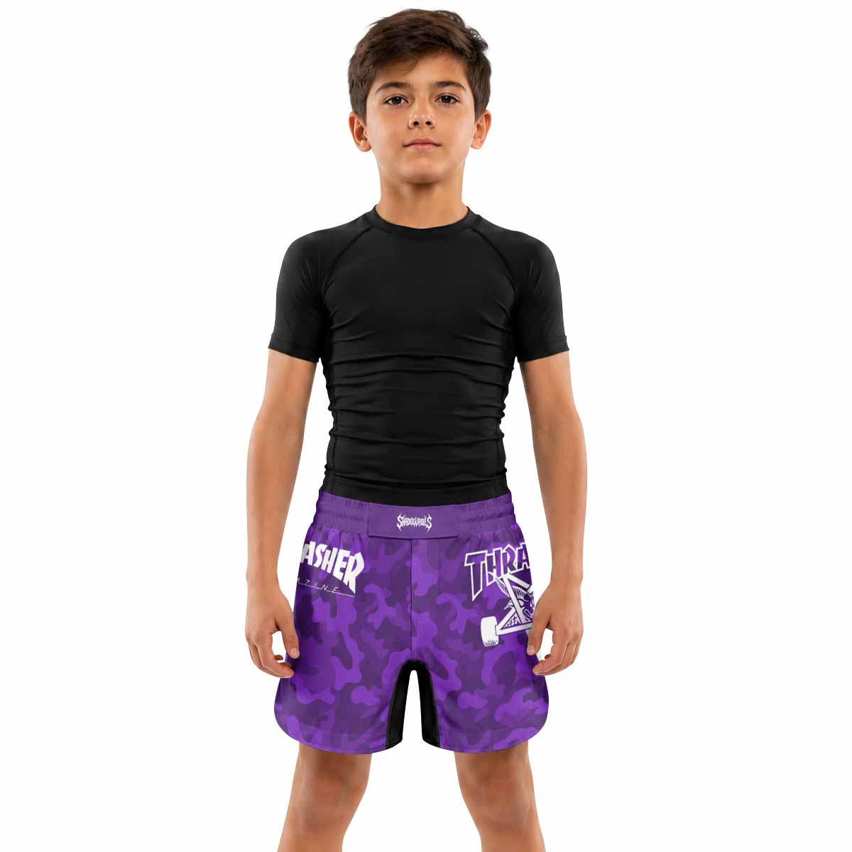 Thrasher Camo Kids Grappling Shorts