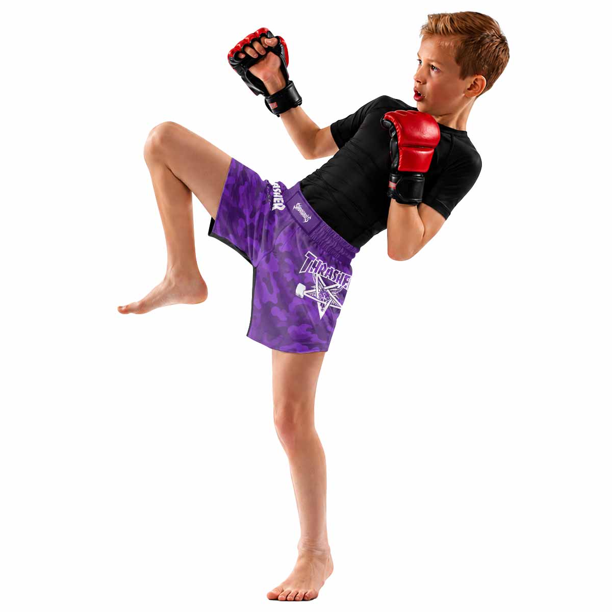 Thrasher Camo Kids Grappling Shorts