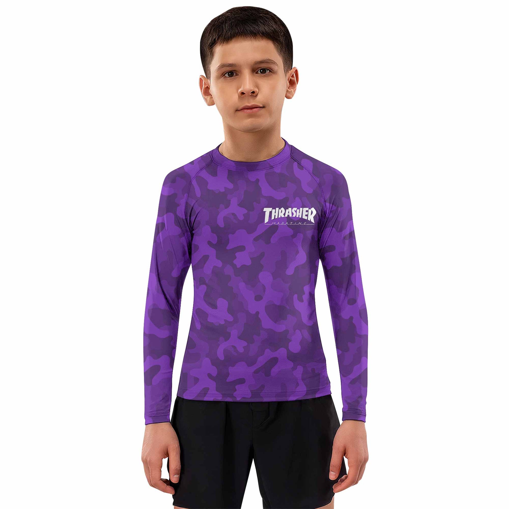 Thrasher Camo Kids Rash Guard