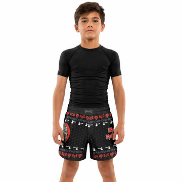Iron Maiden Kids Grappling Shorts - lifestyle