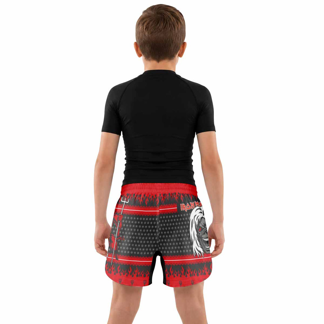 Iron Maiden Devil Kids Grappling Shorts - lifestyle