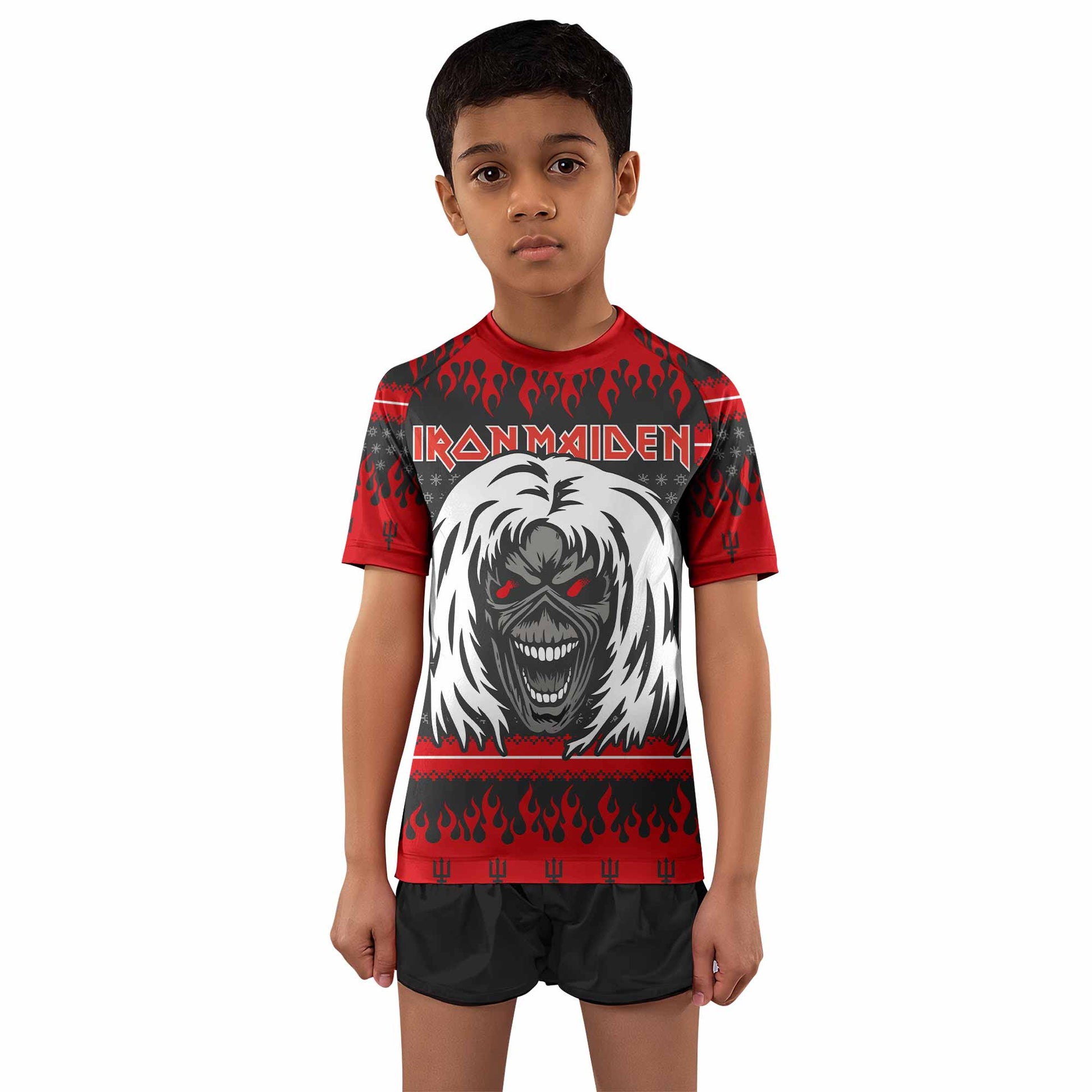 Iron Maiden Devil Kids Rash Guard