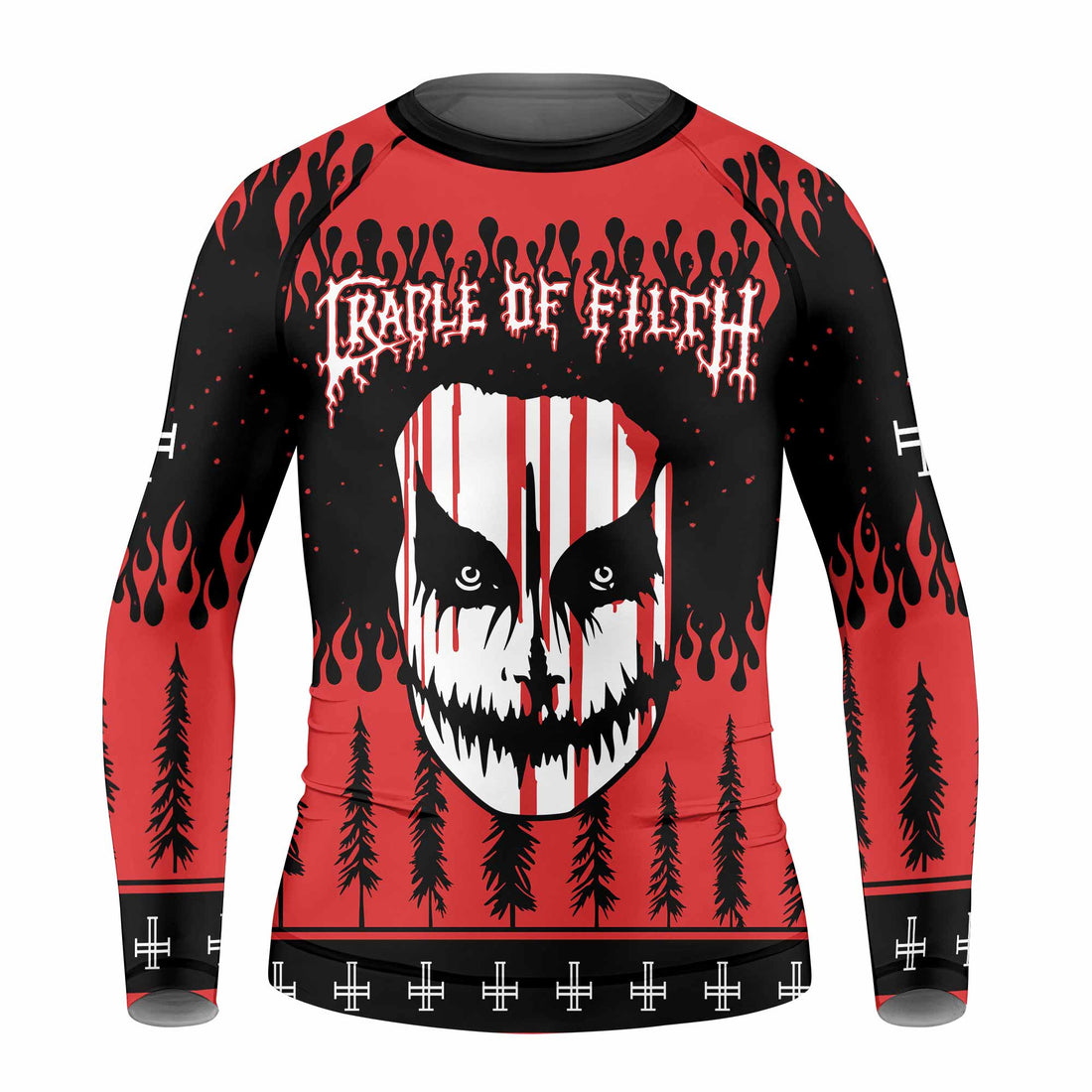 Cradle of Filth Hail Santa Kids Rash Guard