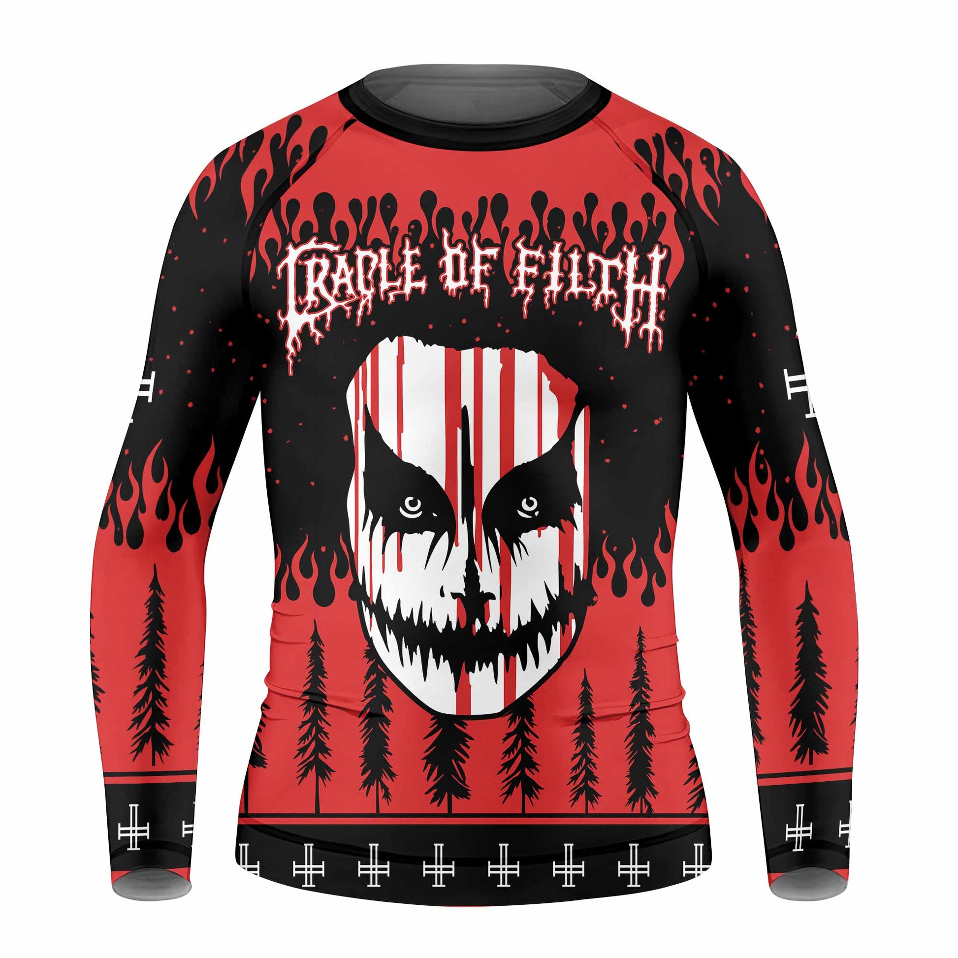 Cradle of Filth Hail Santa Kids Rash Guard