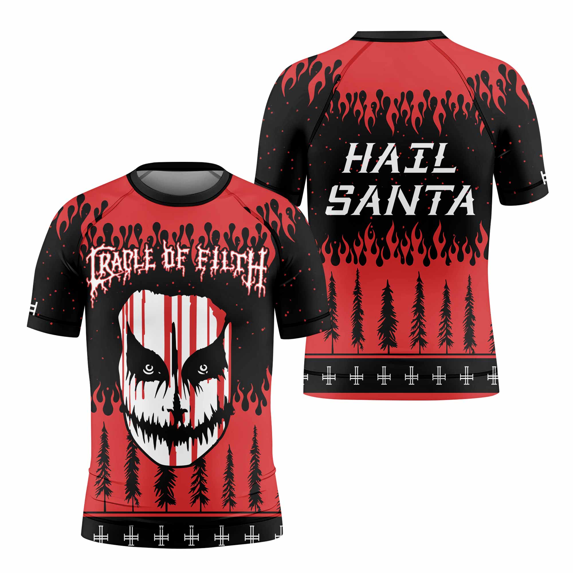 Cradle of Filth Hail Santa Kids Rash Guard