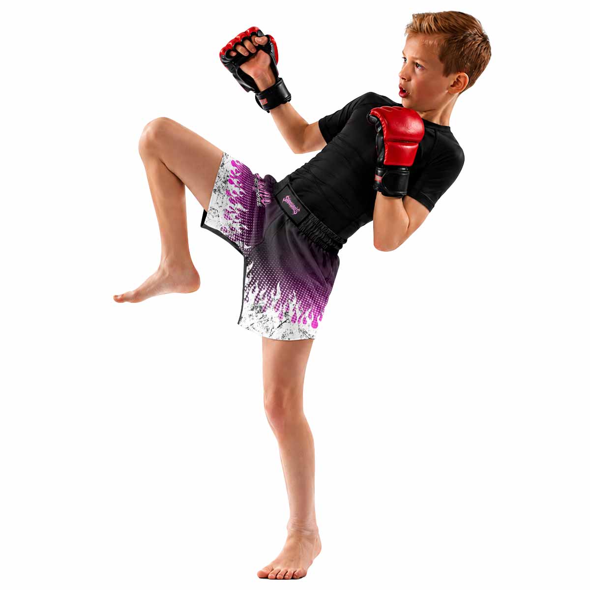 God's Will Be Done Kids Grappling Shorts - lifestyle