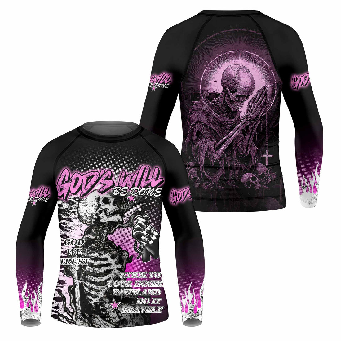 God's Will Be Done Kids Rash Guard