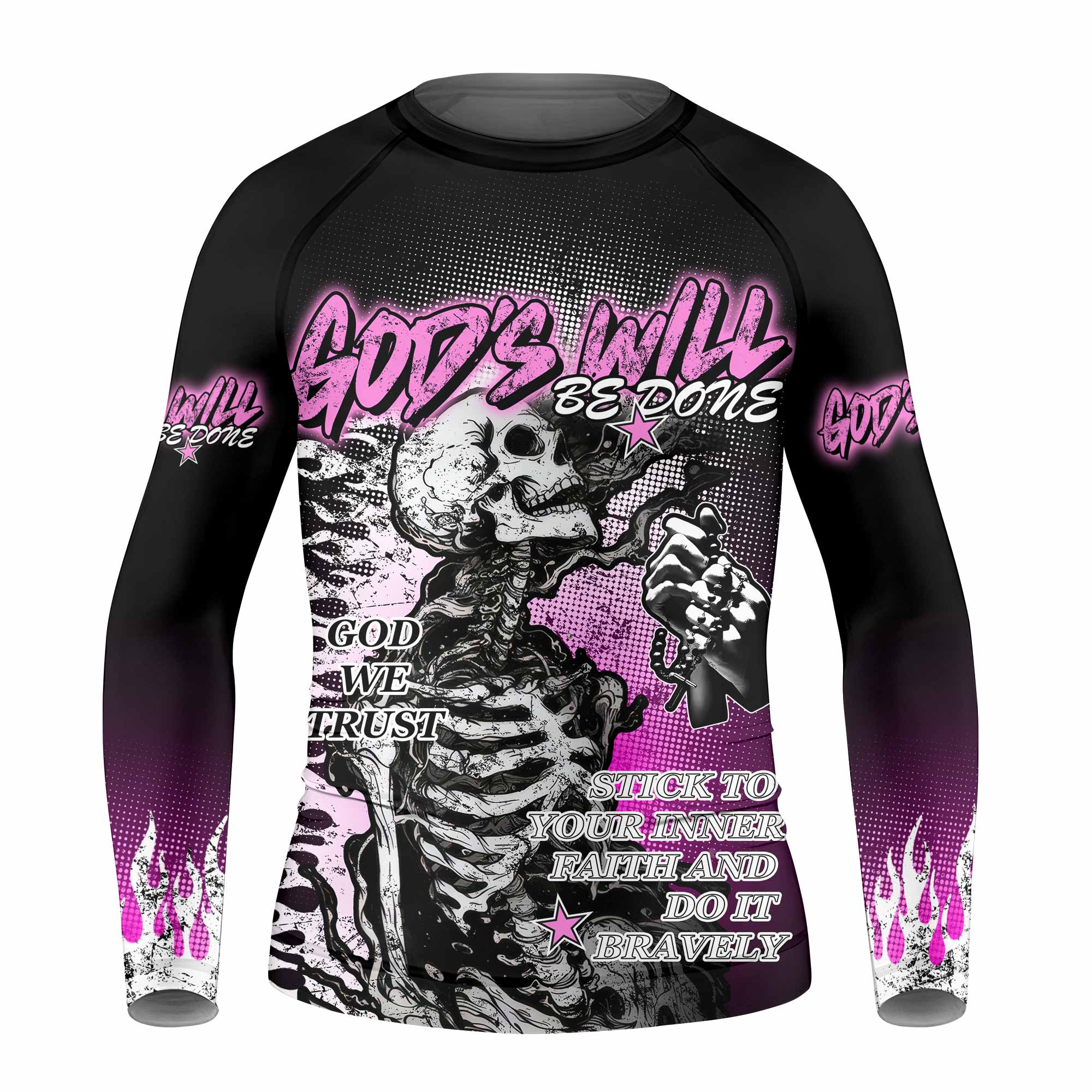 God's Will Be Done Kids Rash Guard
