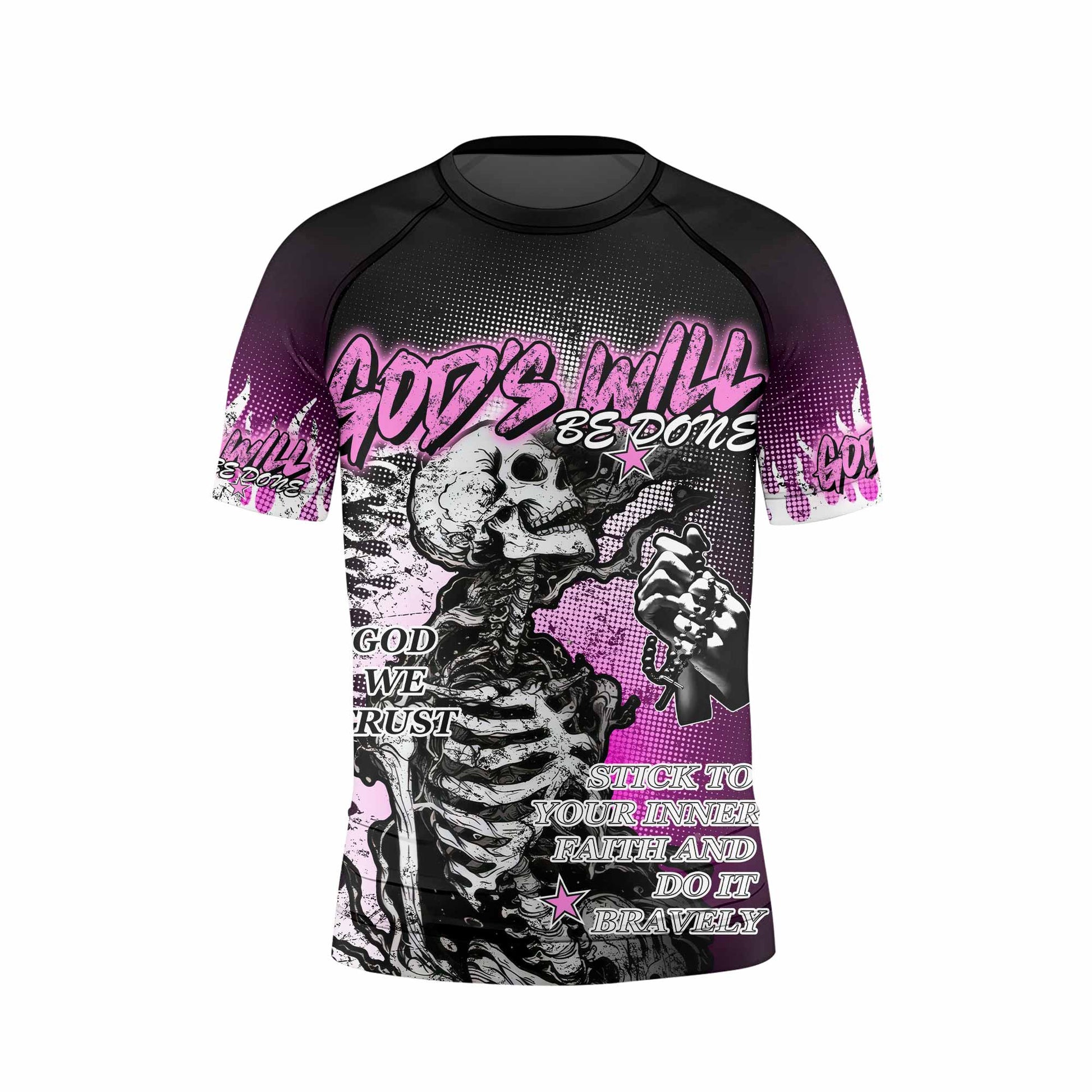 God's Will Be Done Kids Rash Guard