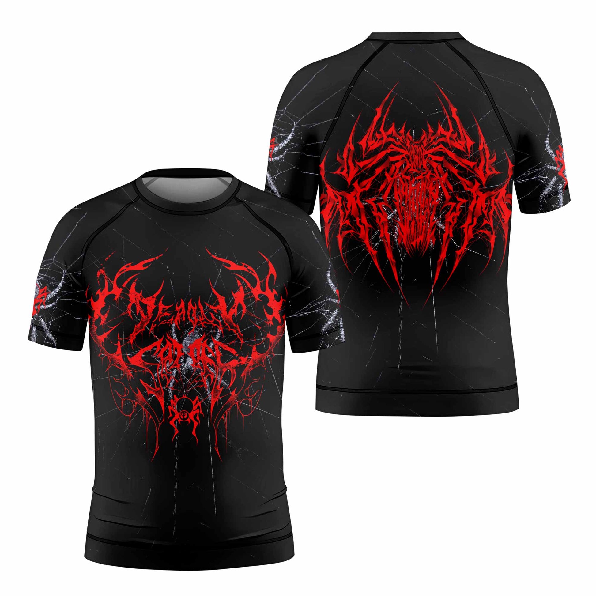 Crimson Arachnid Metal Kids Rash Guard