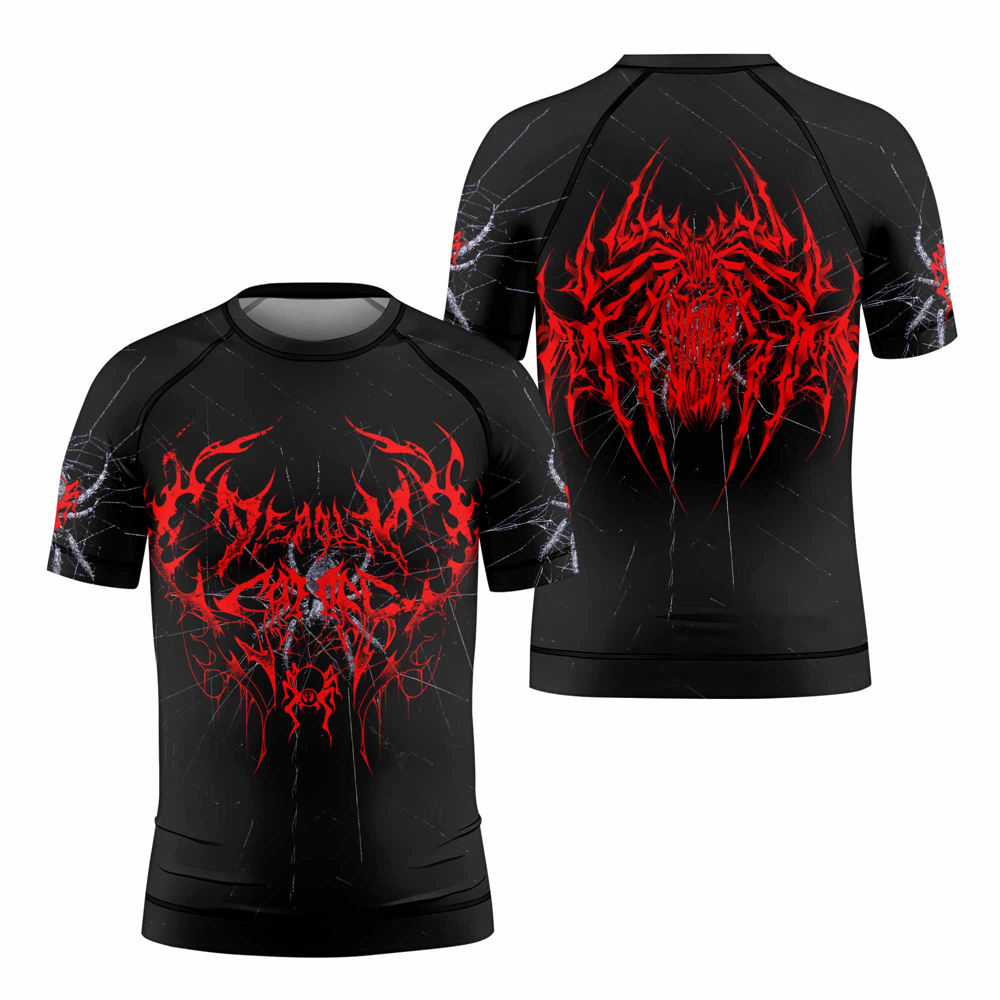 Crimson Arachnid Metal Kids Rash Guard