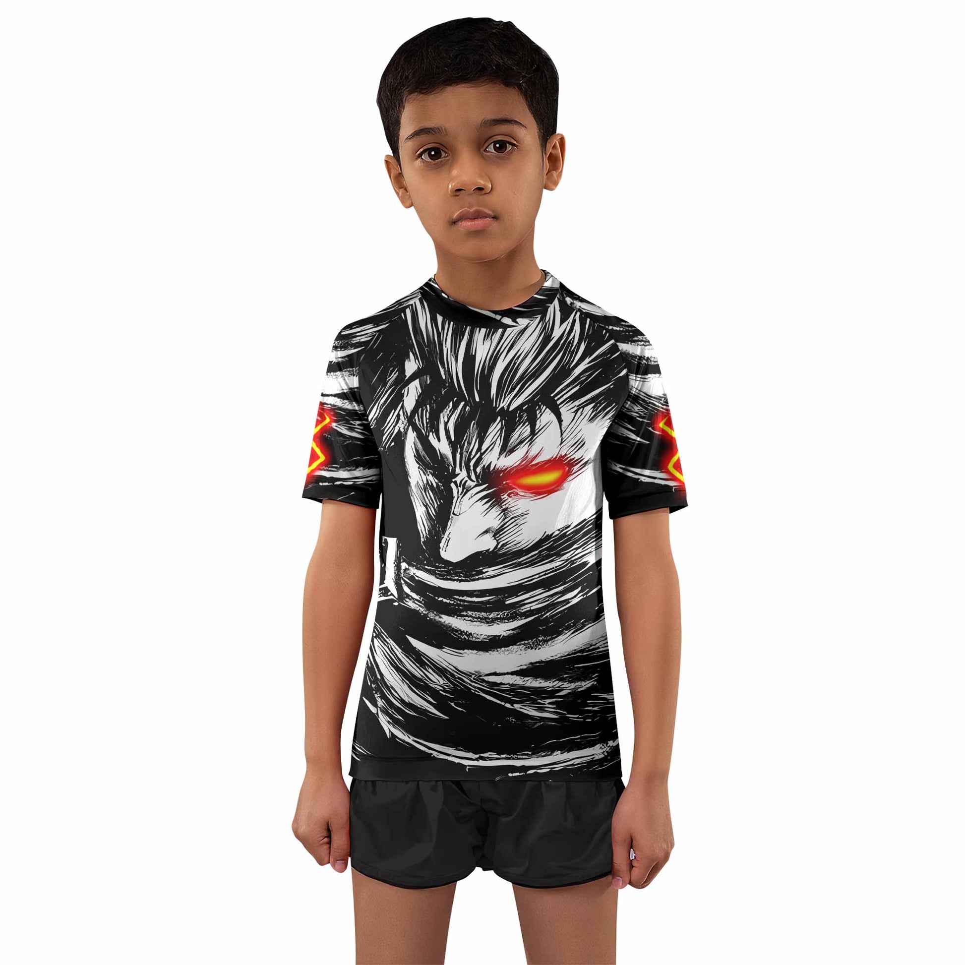 Black Swordsman Berserk Kids Rash Guard