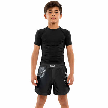 Memento Mori Kids Grappling Shorts - lifestyle