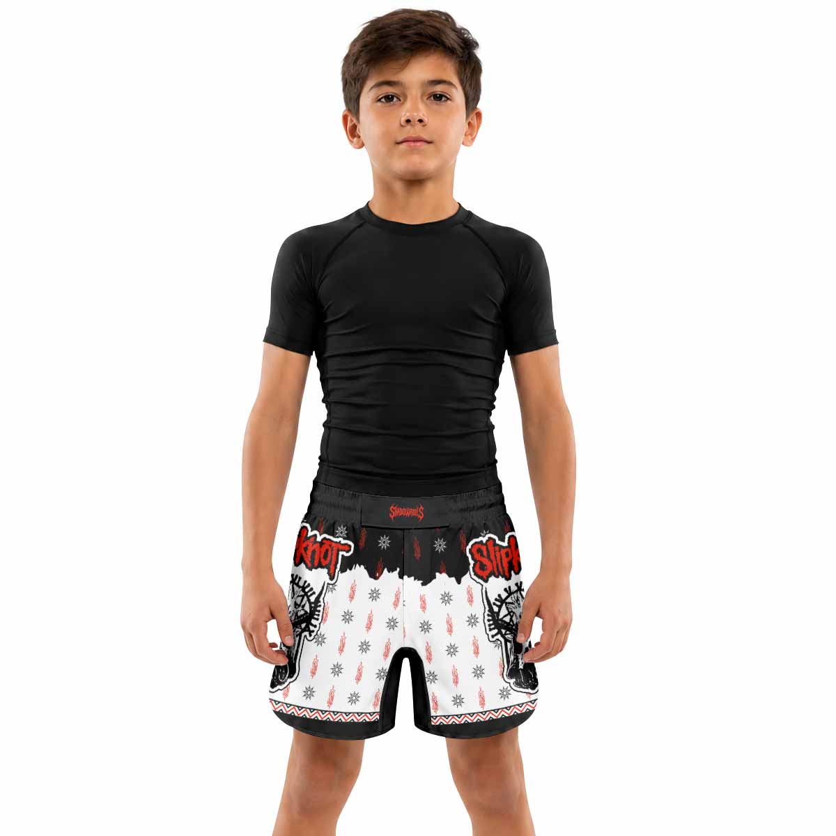 Slipknot Infernal Goat Kids Grappling Shorts - lifestyle