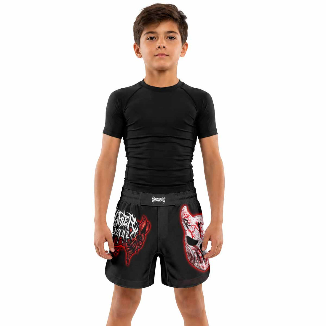 Slaughter to Prevail Kids Grappling Shorts - lifestyle