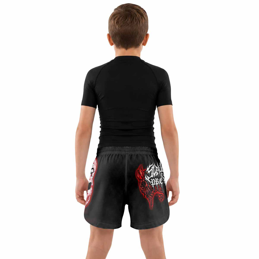 Slaughter to Prevail Kids Grappling Shorts - lifestyle