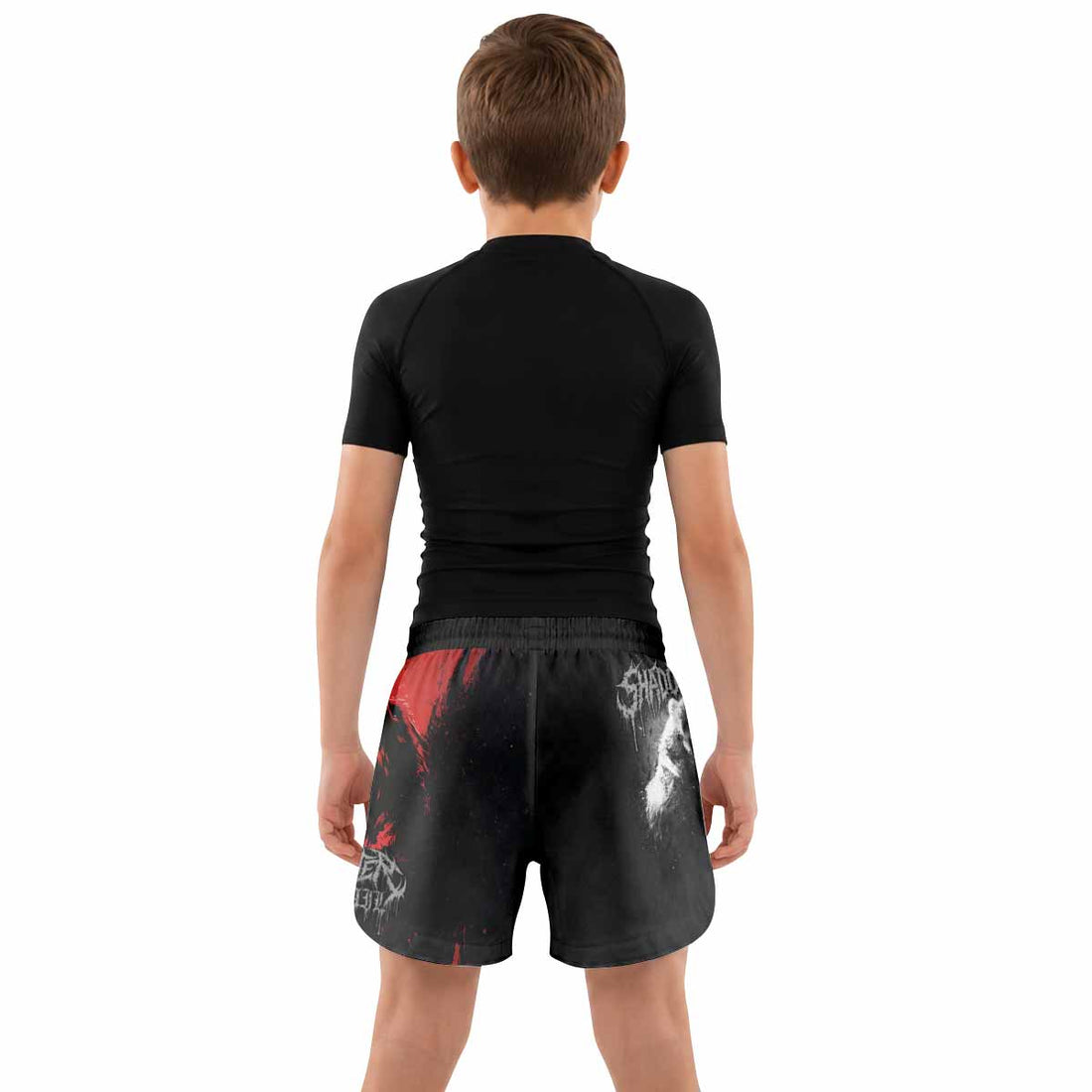 Slaughter to Prevail Bear Kids Grappling Shorts - lifestyle