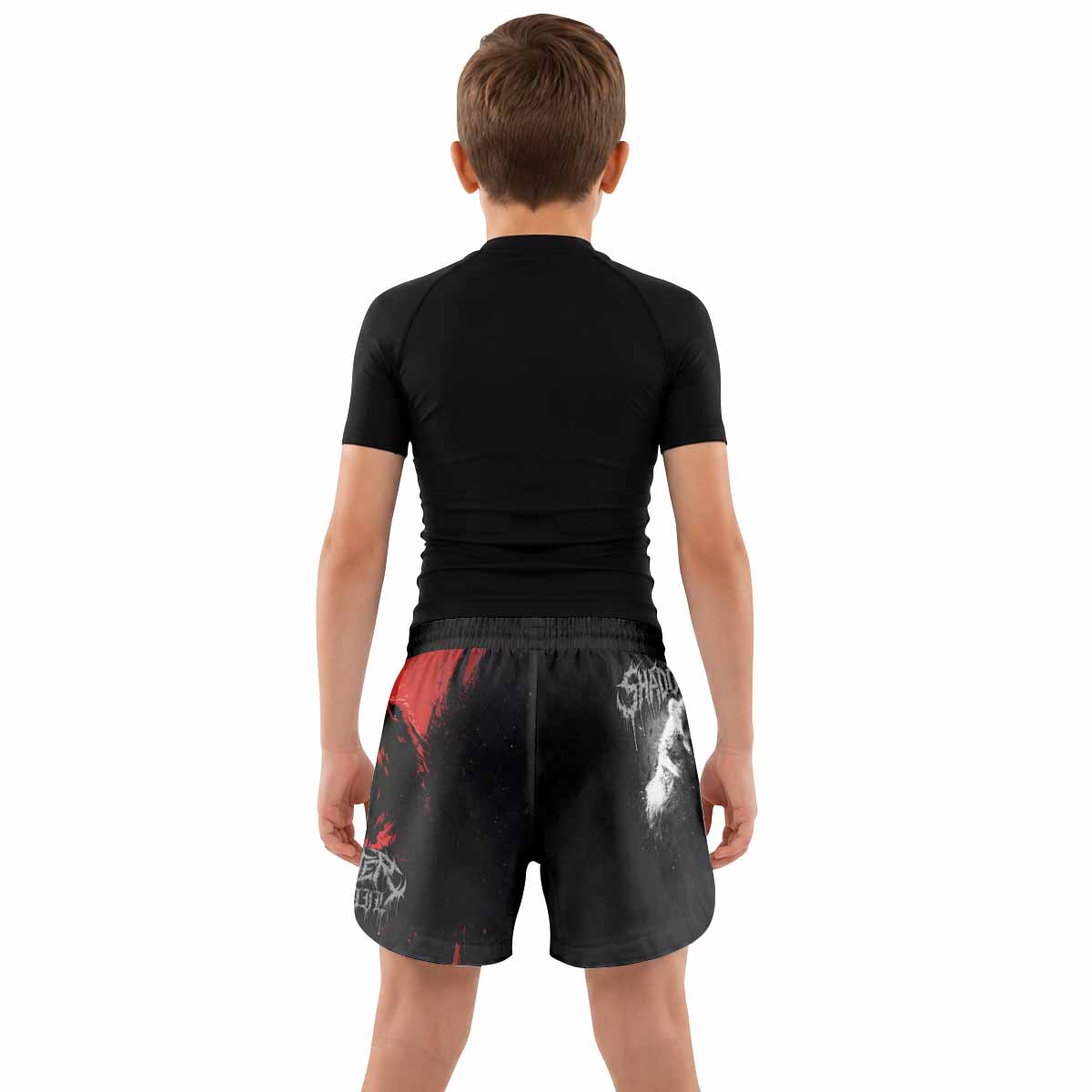 Slaughter to Prevail Bear Kids Grappling Shorts - lifestyle