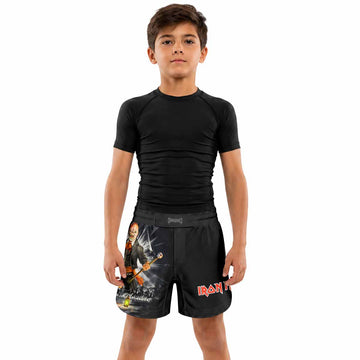 Iron Maiden Nights Of The Dead Kids Grappling Shorts - lifestyle