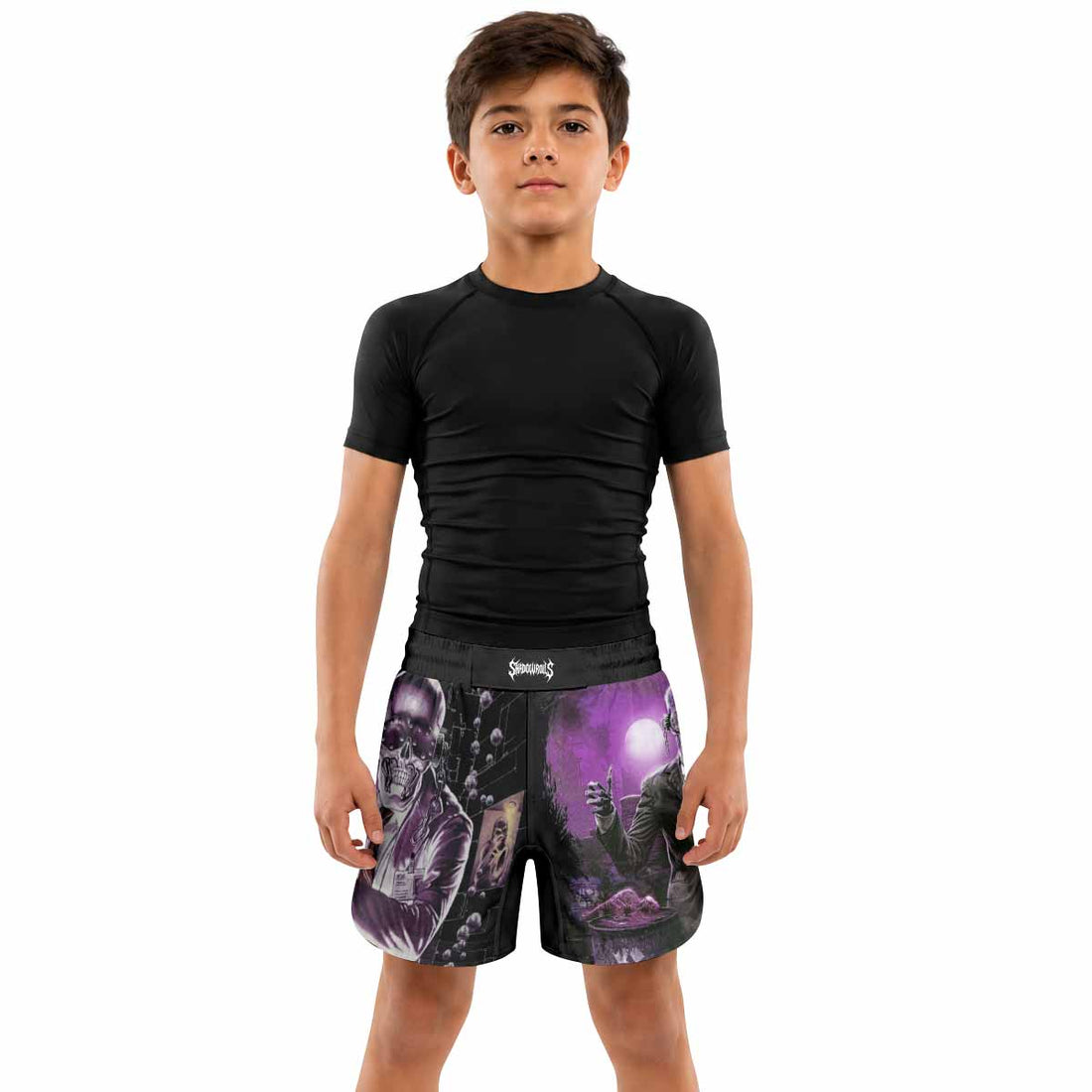 Megadeth Toxic Messiah Kids Grappling Shorts - lifestyle