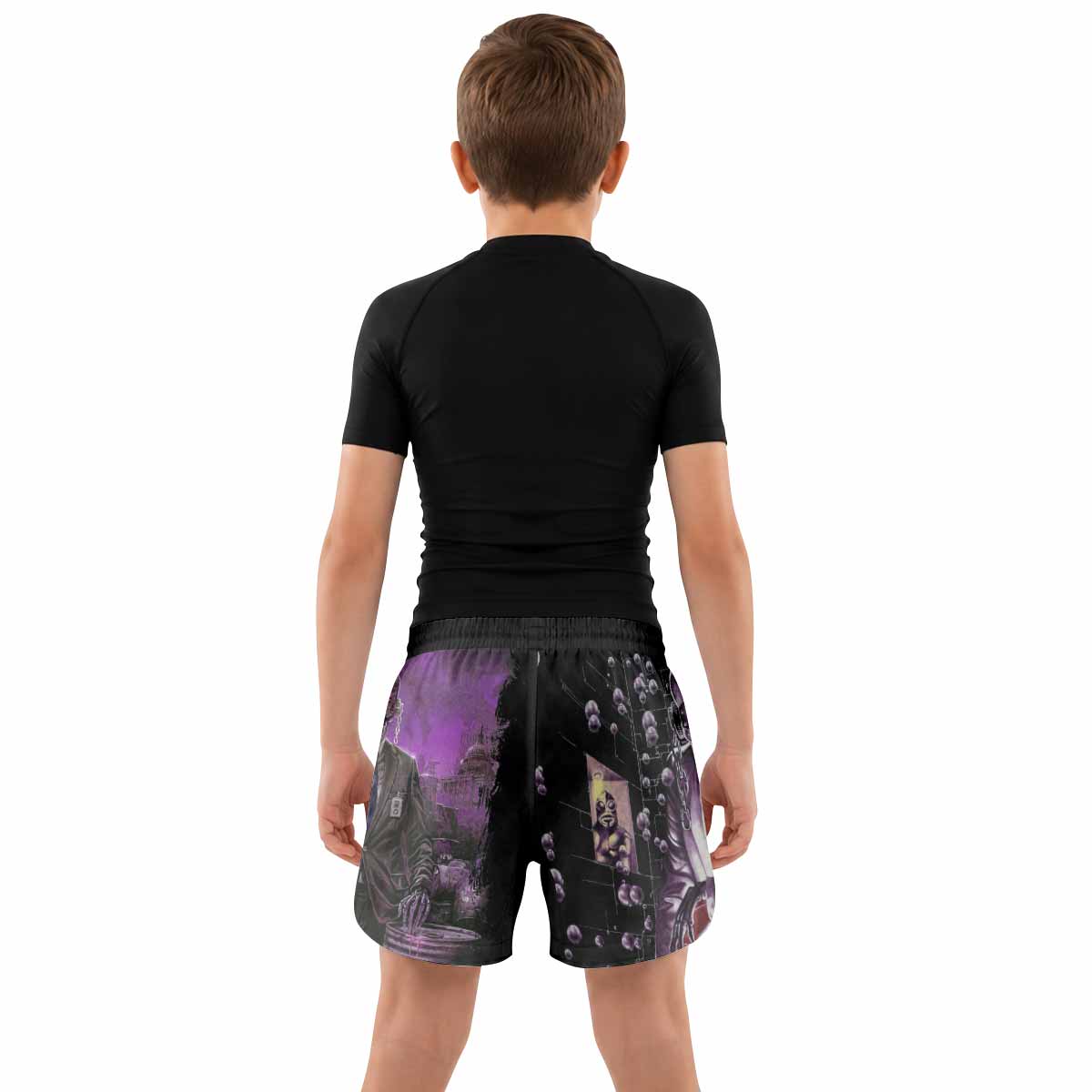 Megadeth Toxic Messiah Kids Grappling Shorts - lifestyle