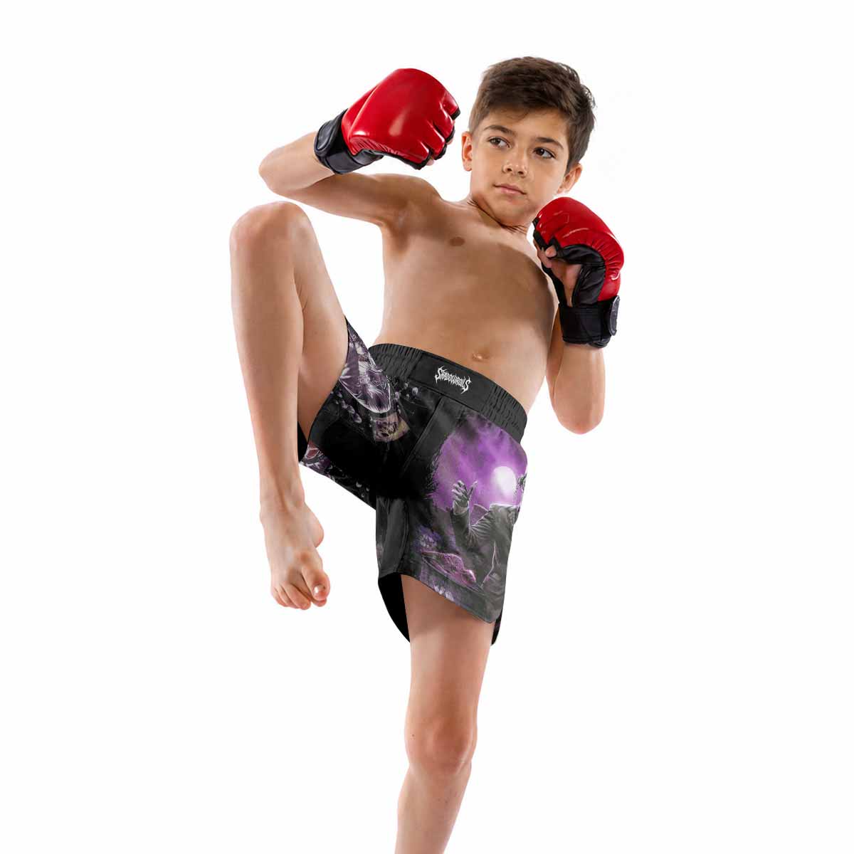 Megadeth Toxic Messiah Kids Grappling Shorts - lifestyle