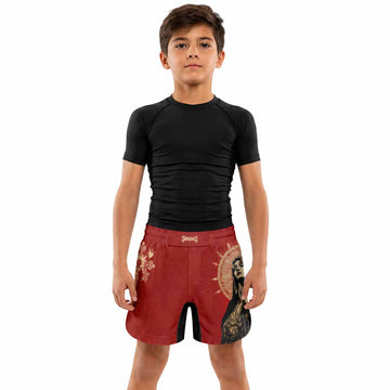 Mother of Sorrows Kids Grappling Shorts - lifestyle