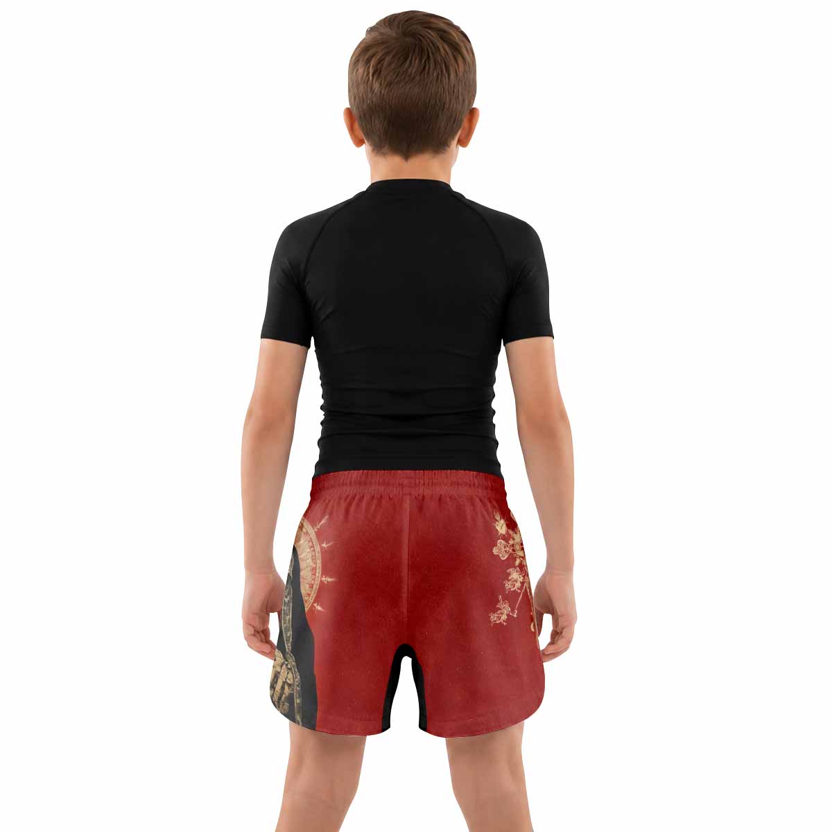 Mother of Sorrows Kids Grappling Shorts - lifestyle