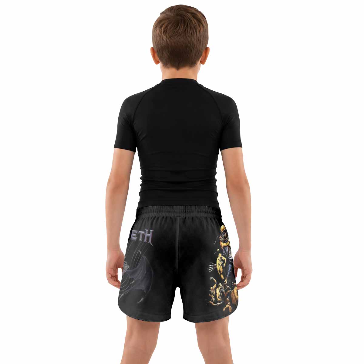 Megadeth Holy Wars 991 Wild Oats Kids Grappling Shorts - lifestyle