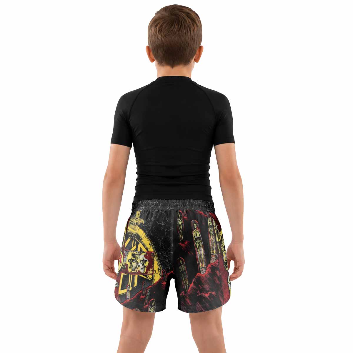 Vintage 1991 Slayer Kids Grappling Shorts - lifestyle