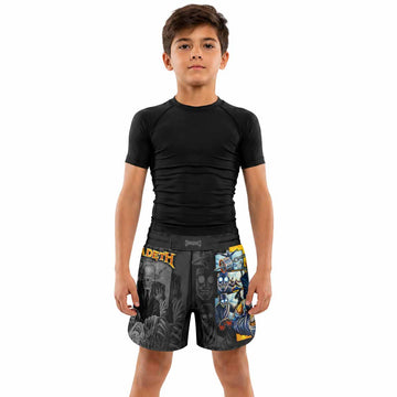 Megadeth Bloodstock Euro Tour Kids Grappling Shorts - lifestyle