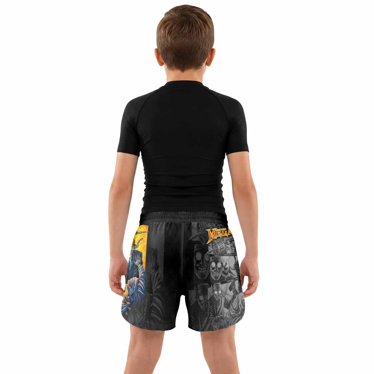 Megadeth Bloodstock Euro Tour Kids Grappling Shorts - lifestyle