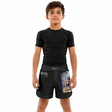 Megadeth Countdown to Submission Kids Grappling Shorts - lifestyle