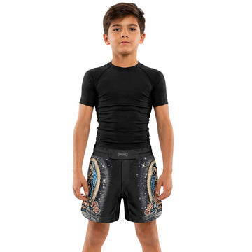 Peace on Earth Kids Grappling Shorts - lifestyle