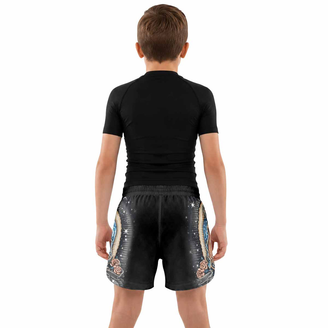 Peace on Earth Kids Grappling Shorts - lifestyle