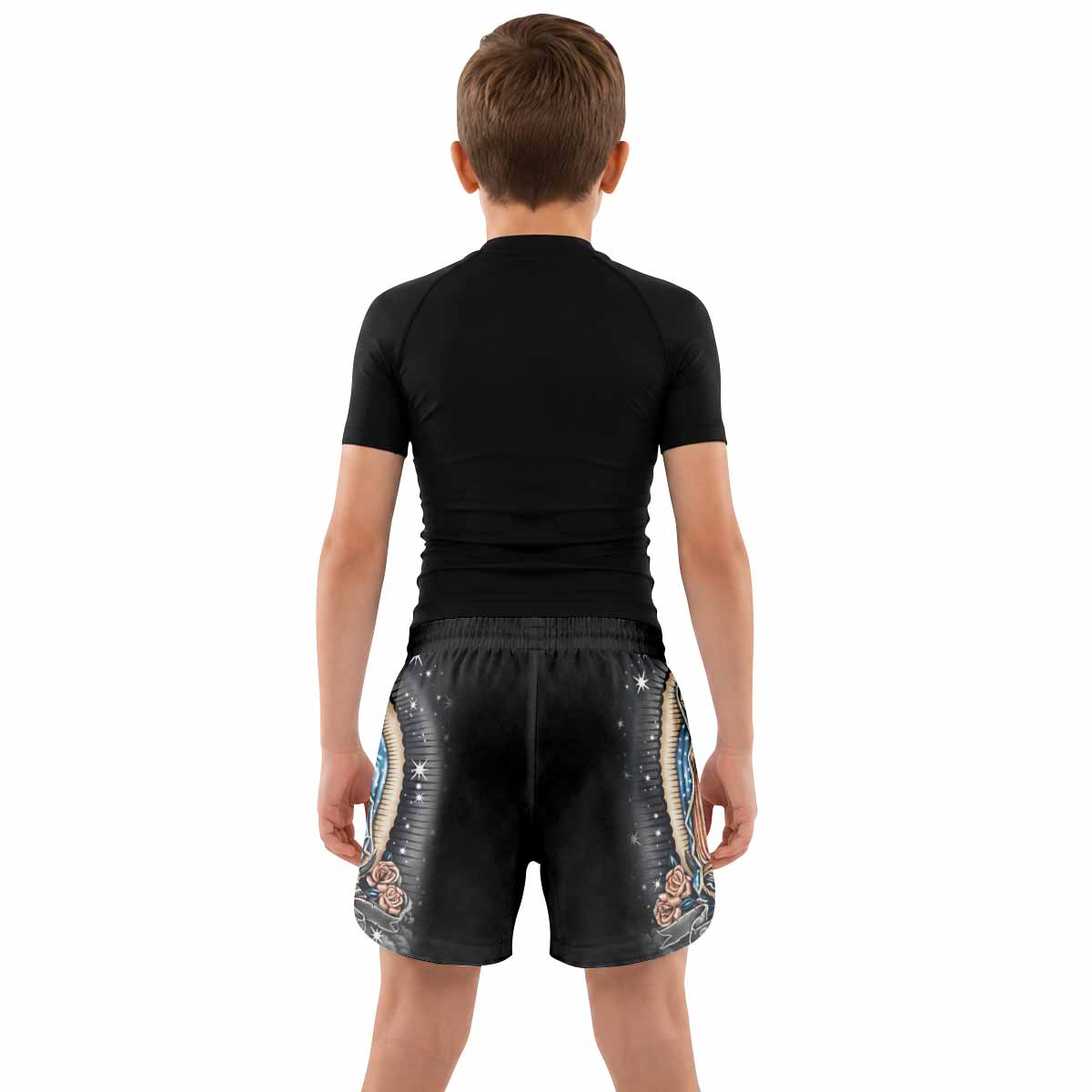 Peace on Earth Kids Grappling Shorts - lifestyle