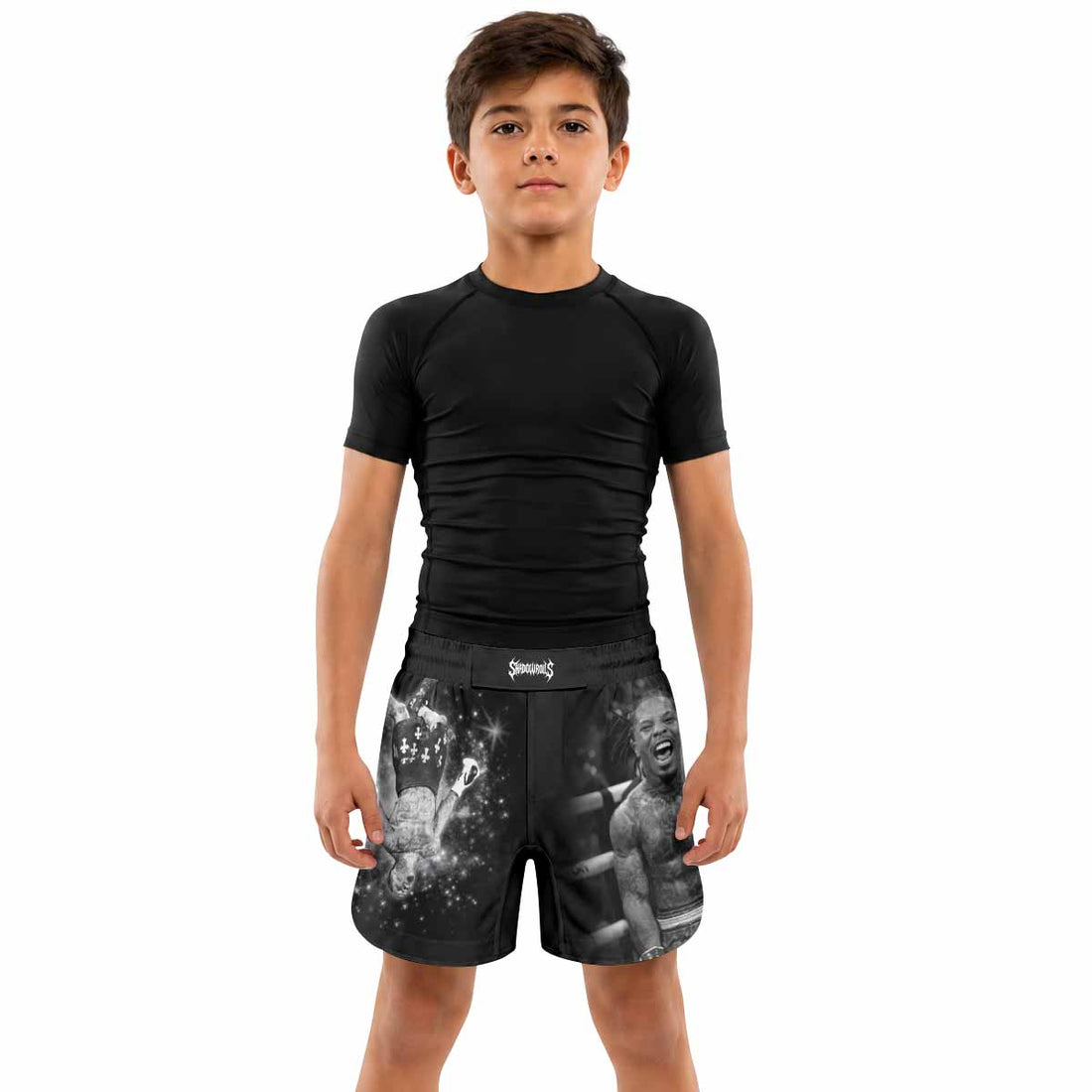 Gervonta Tank Davis Flip Kids Grappling Shorts - lifestyle