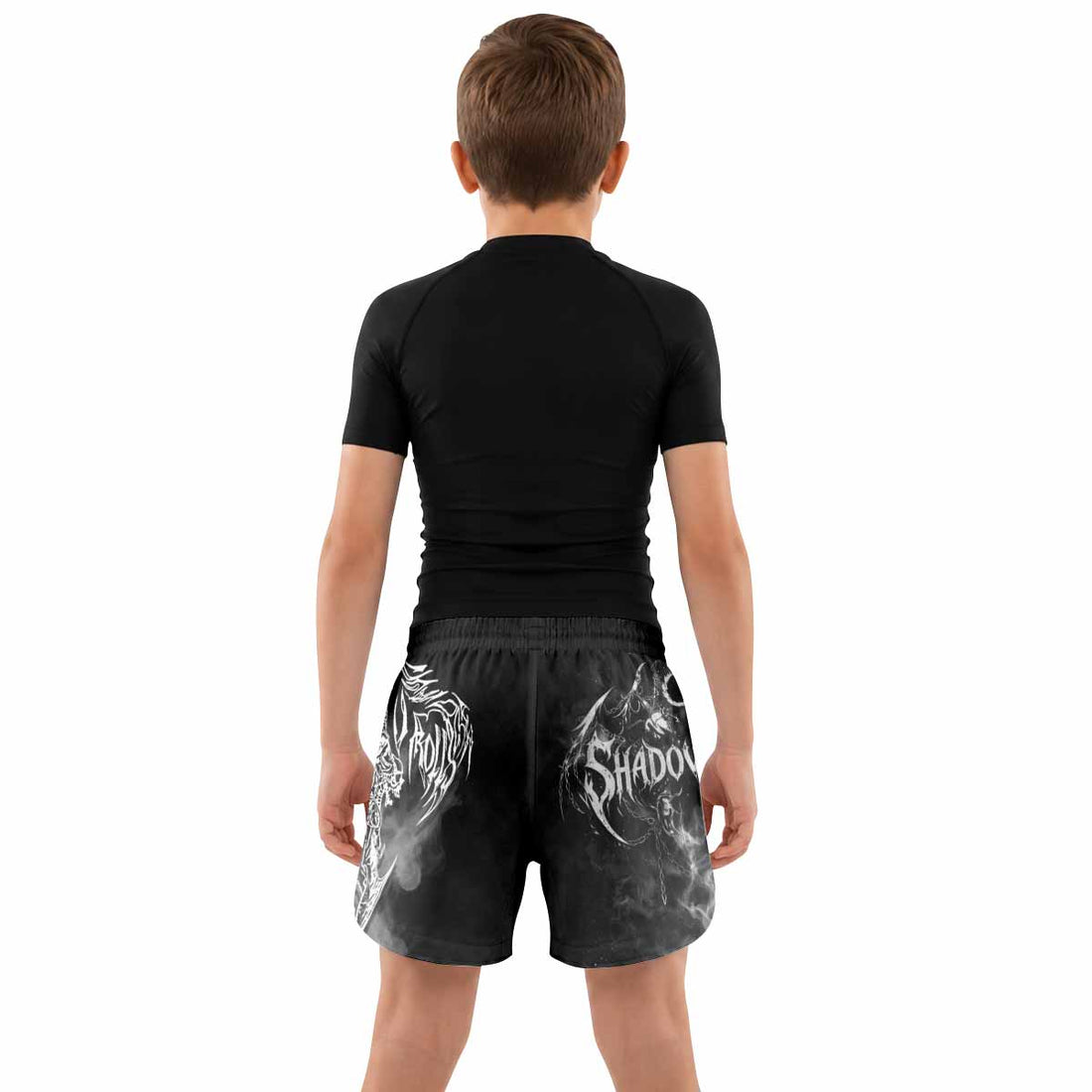Wraith of the Abyss Kids Grappling Shorts - lifestyle