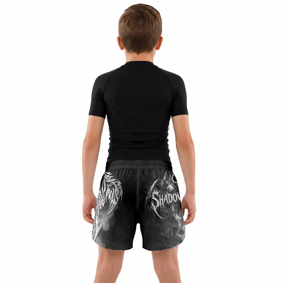Wraith of the Abyss Kids Grappling Shorts - lifestyle