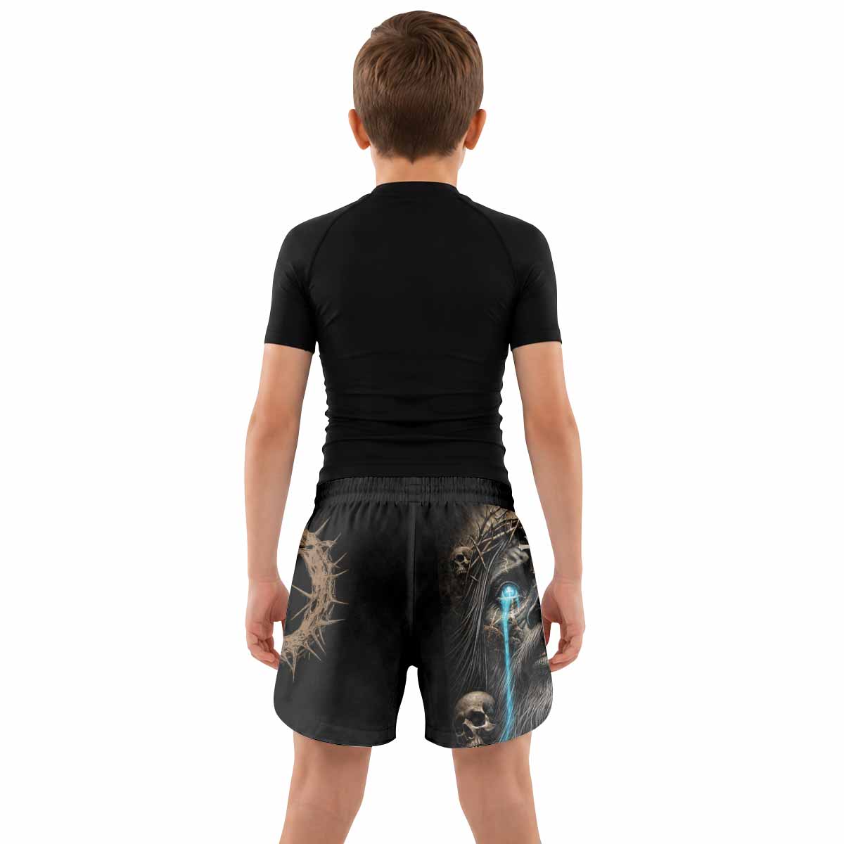 Tears Of Christ Kids Grappling Shorts - lifestyle