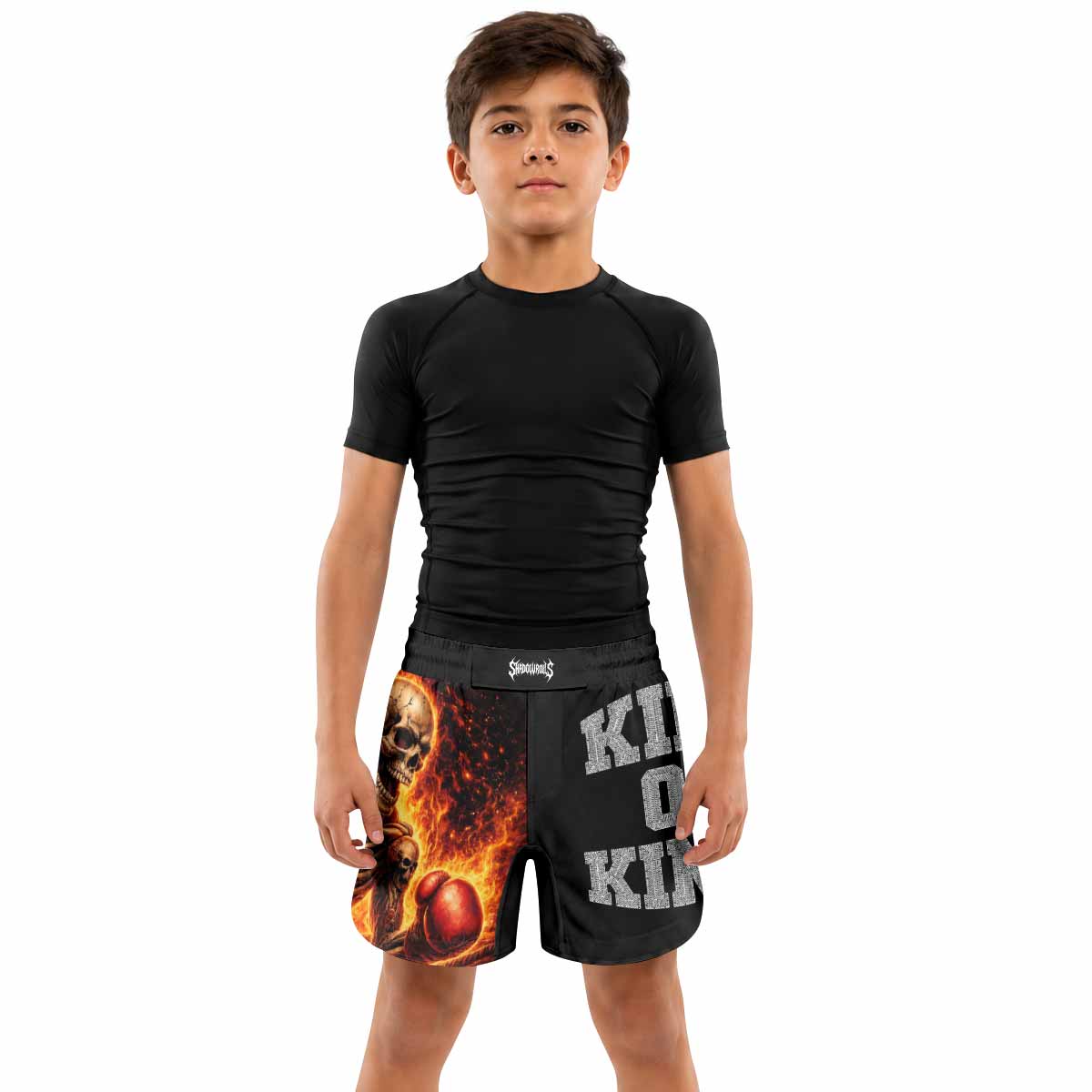 Saint King of Kings Kids Grappling Shorts - lifestyle