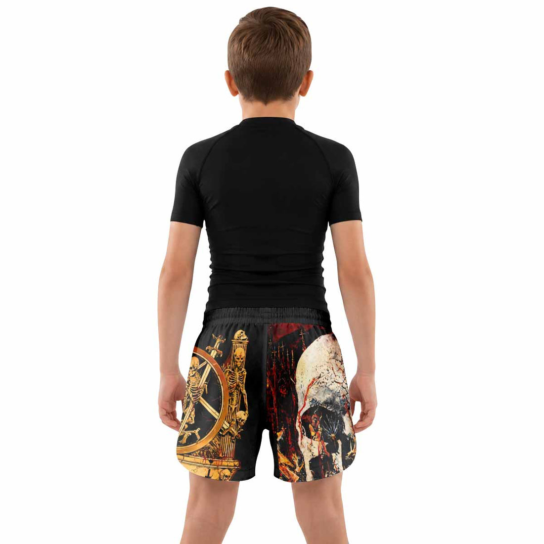 Slayer South Of Heaven Kids Grappling Shorts - lifestyle