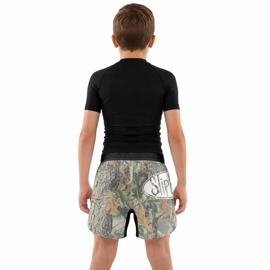 Slipknot Forest Camo Kids Grappling Shorts - lifestyle