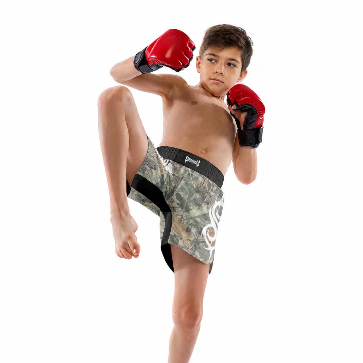 Slipknot Forest Camo Kids Grappling Shorts - lifestyle