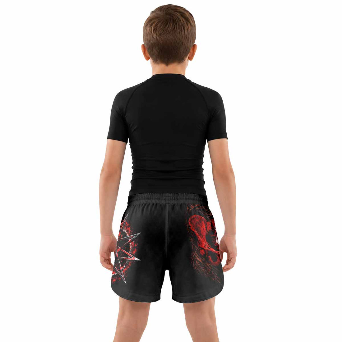 Slipknot Crimson Ribcage Kids Grappling Shorts - lifestyle