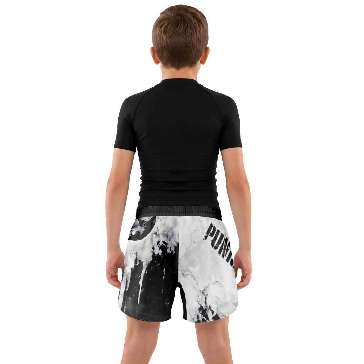 Punisher Ghost Skull Kids Grappling Shorts - lifestyle