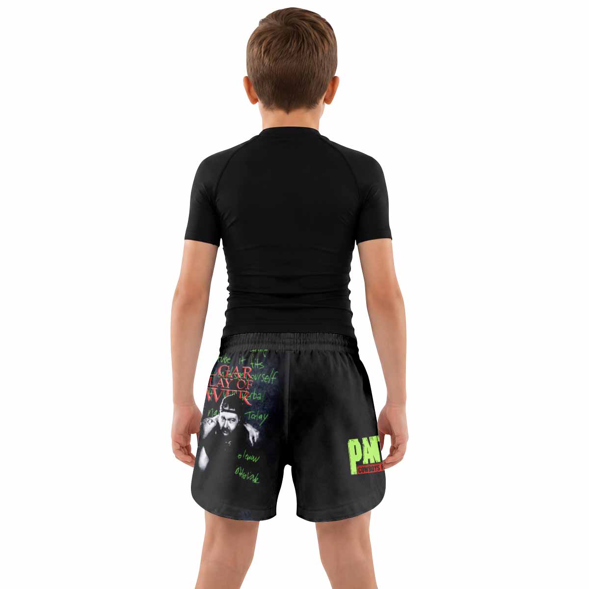 Pantera Cowboys From Hell Kids Grappling Shorts - lifestyle