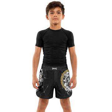 Medusa Snake Kids Grappling Shorts - lifestyle