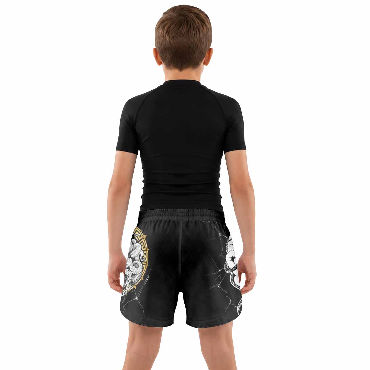 Medusa Snake Kids Grappling Shorts - lifestyle