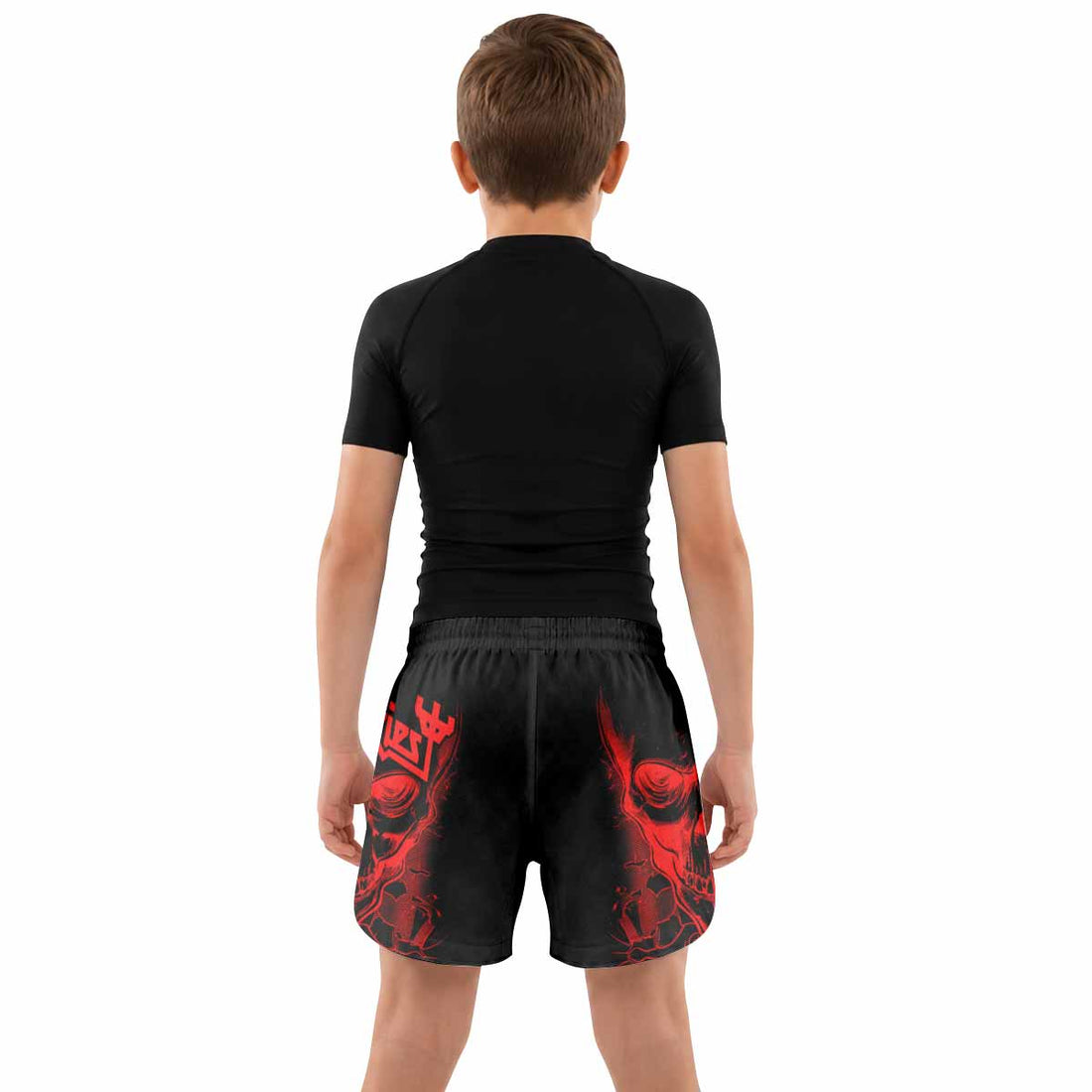 Judas Priest Skull Kids Grappling Shorts - lifestyle